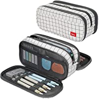 Los mejores  - Estuche grande para lápices Estuches escolares de gran capacidad- portátil- papelería de oficina- útiles escolares…
